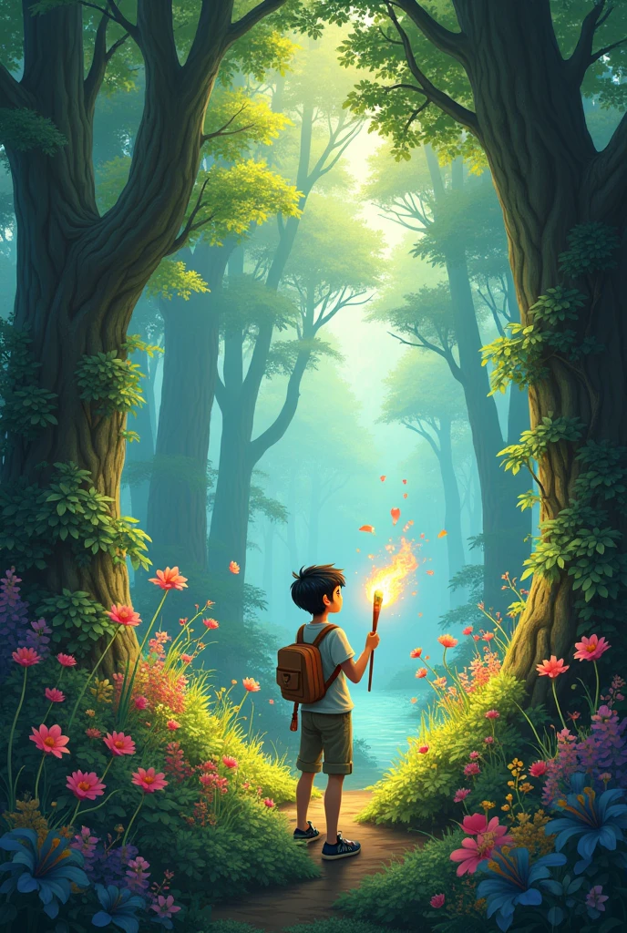 From that day on, Felix used the magical paintbrush to maintain the forest's beauty and magic, inspiring others to join him in protecting their home.
