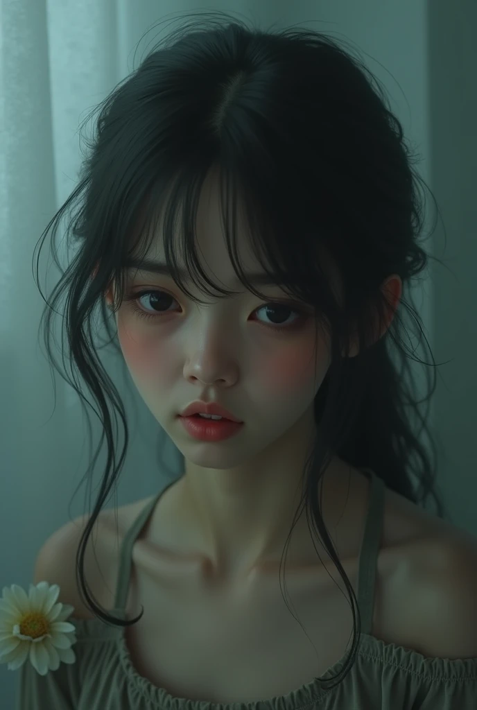 Overthinker girl sad