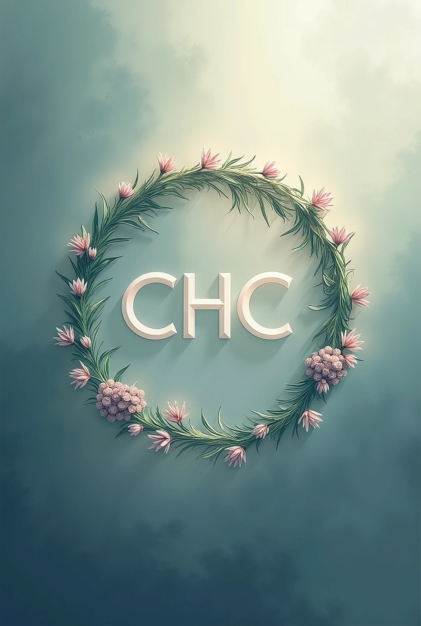 A logo of CHC CHURCH in a aesthetic way with a circle shape