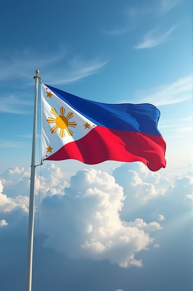Philippine flag incorporated in the sky