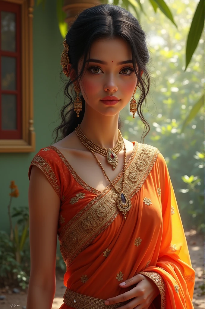 Create a image of girl is very beautiful in sadi 