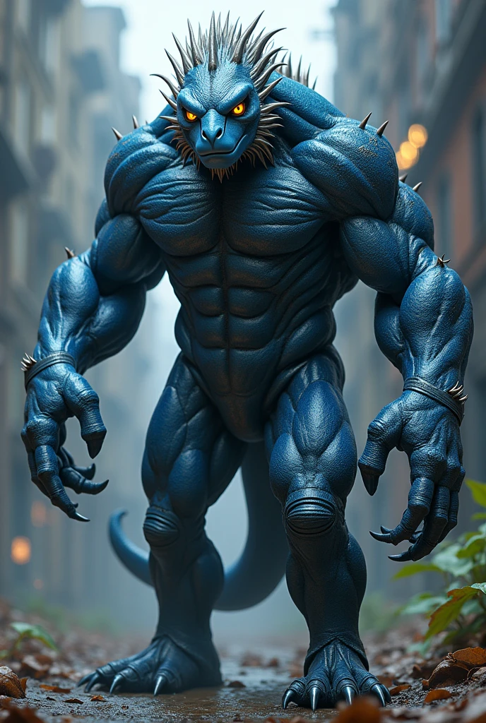 Pour créer un mutant, imaginons une créature avec des caractéristiques uniques et impressionnantes :
Apparence générale : Un être humanoïde de grande taille, mesurant environ 2,5 mètres, avec une silhouette musclée mais élancée.
Peau : Sa peau est d'une teinte bleu métallique, recouverte d'une fine couche d'écailles qui brillent à la lumière. Ces écailles lui offrent une protection supplémentaire contre les attaques.
Yeux : De grands yeux jaunes luminescents qui semblent percer l'obscurité, avec des pupilles verticales semblables à celles des reptiles.
Cheveux : Des cheveux longs et argentés qui semblent flotter légèrement autour de sa tête, comme s'ils étaient influencés par une force électromagnétique.
Bras et mains : Ses bras sont légèrement plus longs que la normale, se terminant par des mains dotées de griffes acérées, parfaites pour grimper ou se défendre.
Jambes et pieds : Des jambes puissantes avec des muscles bien définis, se terminant par des pieds avec des griffes rétractables, lui permettant de se déplacer rapidement et silencieusement.
Ailes : Deux ailes membraneuses se déploient de son dos, semblables à celles des chauves-souris, avec une envergure impressionnante qui lui permet de voler sur de courtes distances.
Pouvoirs spéciaux : Capable de contrôler l'électricité, il peut générer des décharges électriques à partir de ses mains. Il a aussi la capacité de se fondre dans son environnement, rendant sa peau presque transparente pour devenir invisible.
Ce mutant possède une apparence à la fois fascinante et intimidante, avec des capacités physiques et des pouvoirs qui le rendent unique et puissant.