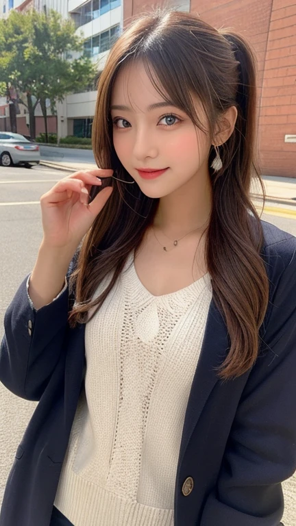Highest quality, shape, Very detailed, finely, High resolution, 8k wallpaper, 完璧なダイナミックな構shape, Beautiful and detailed, Straight hair, Small breasts, Natural color lip, Random sexy poses,smile,20-year-old girl、Midnight、Beautiful and elaborate face、Perfect and beautiful face,Big eyes、RAW Photos、Expressing feminine poses with the whole body、Beautiful and detailed、Small face、Beautiful Duplex、Slim face and figure,Luxury brand mink coat(internal:Winter clothes)、Beautiful golden ratio face,Twin ponytail,Bright expression,Shooting with a focus on beautiful legs