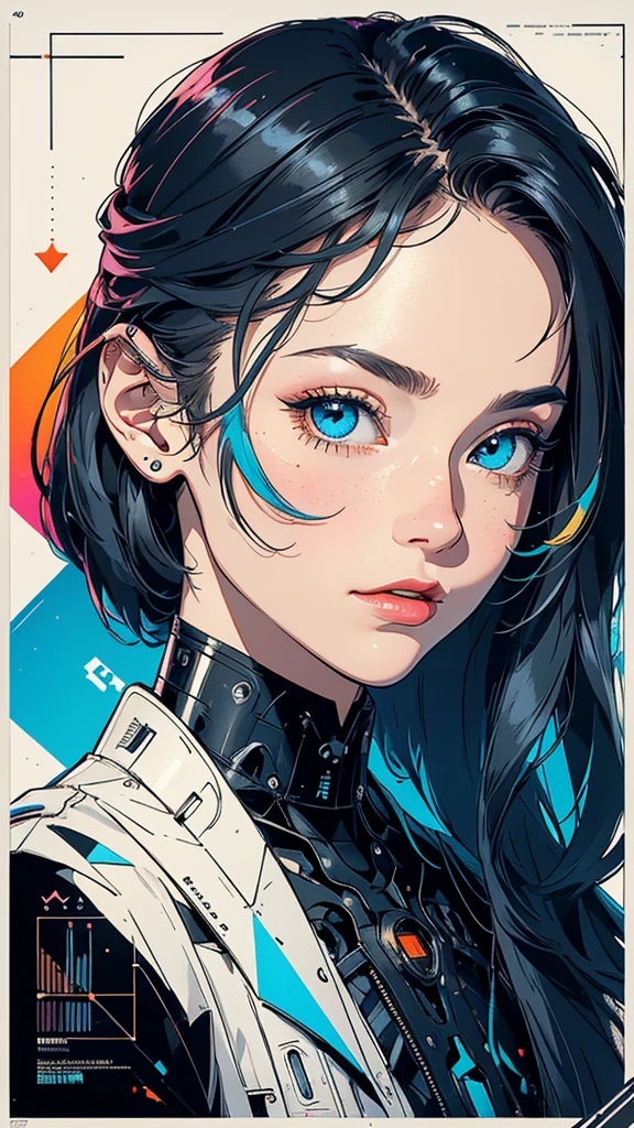 (((masterpiece, highest quality))),(((solo:1.2))),(((1girl:1.2))),32k wallpaper, very detailed, poster, vintage science fiction,(((((geometric cinematic movie poster))))), (bauhaus), shape,(((abstract))),(mid century modern),movie poster,(((((portfolio))))),(((((Close-up))))),(((((bust up))))),((((more various angle)))),(((highlight))),Vast landscape,((((heterochromia)))),(((complete. detailed face))),(((Extremely talented))),(((most complecated machine))),Colorful color scheme