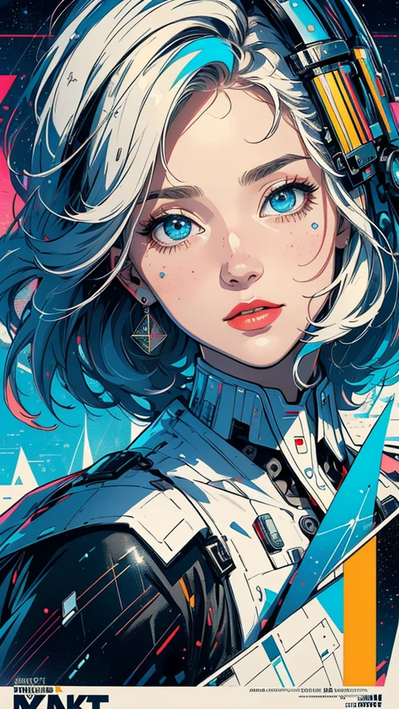 (((masterpiece, highest quality))),(((solo:1.2))),(((1girl:1.2))),32k wallpaper, very detailed, poster, vintage science fiction,(((((geometric cinematic movie poster))))), (bauhaus), shape,(((abstract))),(mid century modern),movie poster,(((((portfolio))))),(((((Close-up))))),(((((bust up))))),((((more various angle)))),(((highlight))),Vast landscape,((((heterochromia)))),(((complete. detailed face))),(((Extremely talented))),(((most complecated machine))),Colorful color scheme