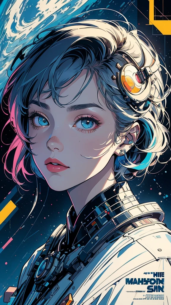 (((masterpiece, highest quality))),(((solo:1.2))),(((1girl:1.2))),32k wallpaper, very detailed, poster, vintage science fiction,(((((geometric cinematic movie poster))))), (bauhaus), shape,(((abstract))),(mid century modern),movie poster,(((((portfolio))))),(((((Close-up))))),(((((bust up))))),((((more various angle)))),(((highlight))),Vast landscape,((((heterochromia)))),(((complete. detailed face))),(((Extremely talented))),(((most complecated machine))),Colorful color scheme