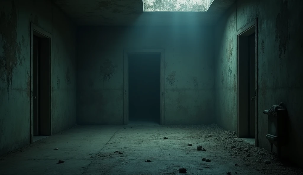 empty room, atmosphere of terror