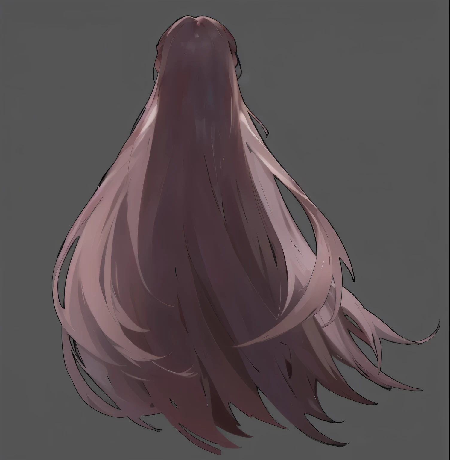 4 hair colors,Long straight hair,No characters,Vertical painting texture