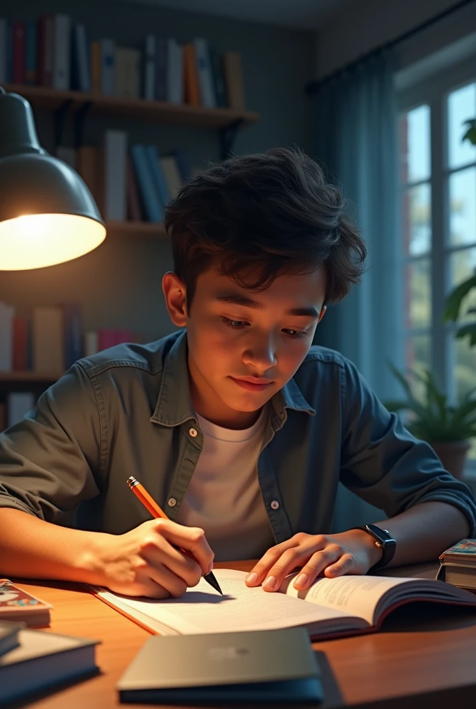 I want a picture that will be about study. This picture has some things such as has this text "target university ", has a action graphics and one boy studys hardly for going a university. I want to get a picture This picture will be for motivtion