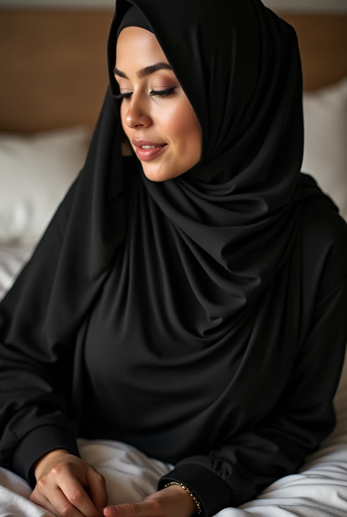 Muslim girl who has Big breasts hai ass wear black hijab, she looks sensual and shapely sex with a hindu muscular guy in bed and And a man is watching them having sex.
A muscular guy wear dhoti fuck this muslim girl in doggy position and she expressed her Hornyness withe her expression
Muscular guy sleep over the Muslim girl she is orgasm leading