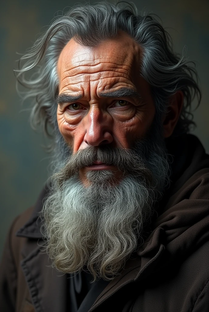 a man with beard and he looking old man