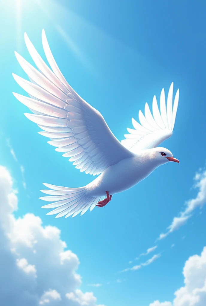 A bird is flying 