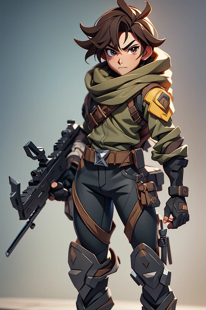 A late-adolescent prince with medium-length brown hair, brown eyes, Caucasian, muscular build, black long sleeved shirt, neck gaiter, black boots with metal toes, fingerless gloves, masterpiece, best quality, by artist "anime", Anime Key Visual, Pixiv, Zerochan, Anime art, Fantia, Anime, cinematic lighting, drawn Art, clip studio paint