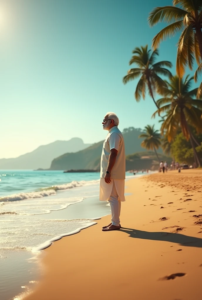 Modi on goa beach