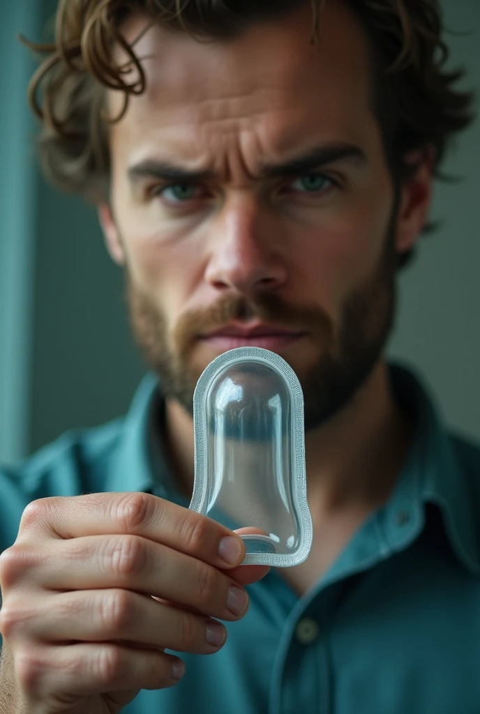 A man wearing condom