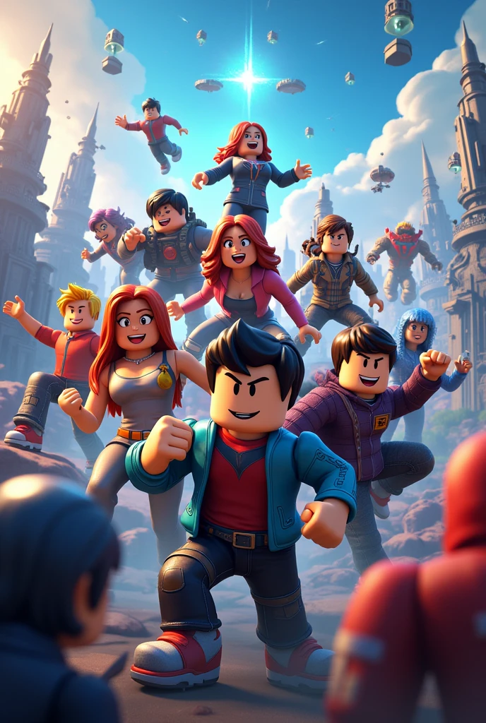 Roblox Epik group with roblox characters
