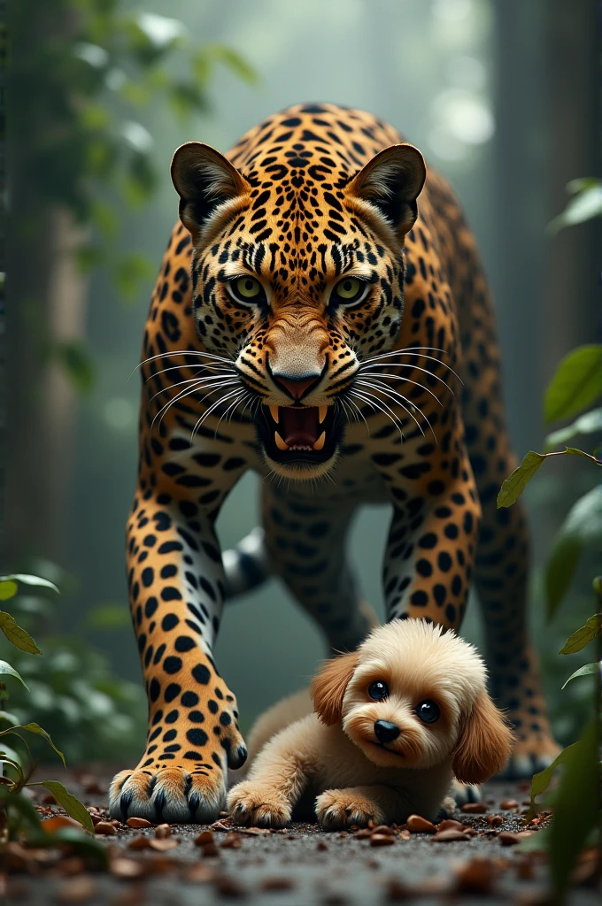 Leopard killed toy poodle