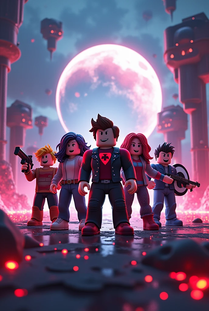 Roblox Epik group with roblox characters with roblox logo