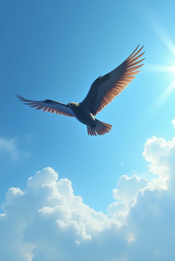 A bird is flying
Again flying
Very high flying
Leave it now it is not looking
