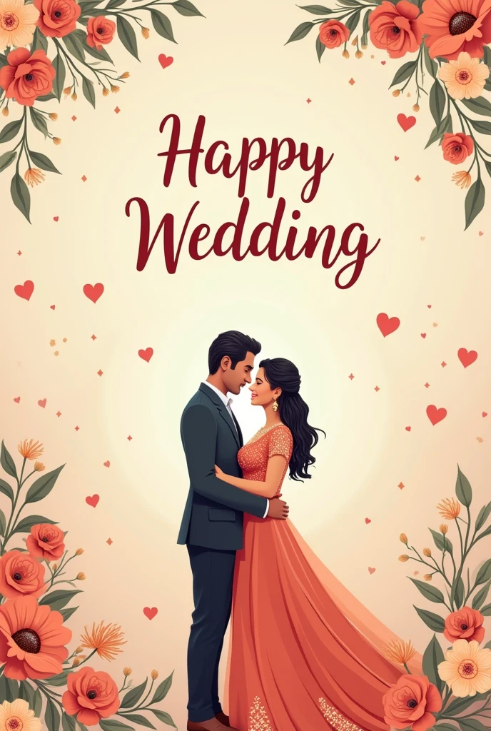 Prepare a wedding card in the name of Vansh Ghoda and yuvika shah