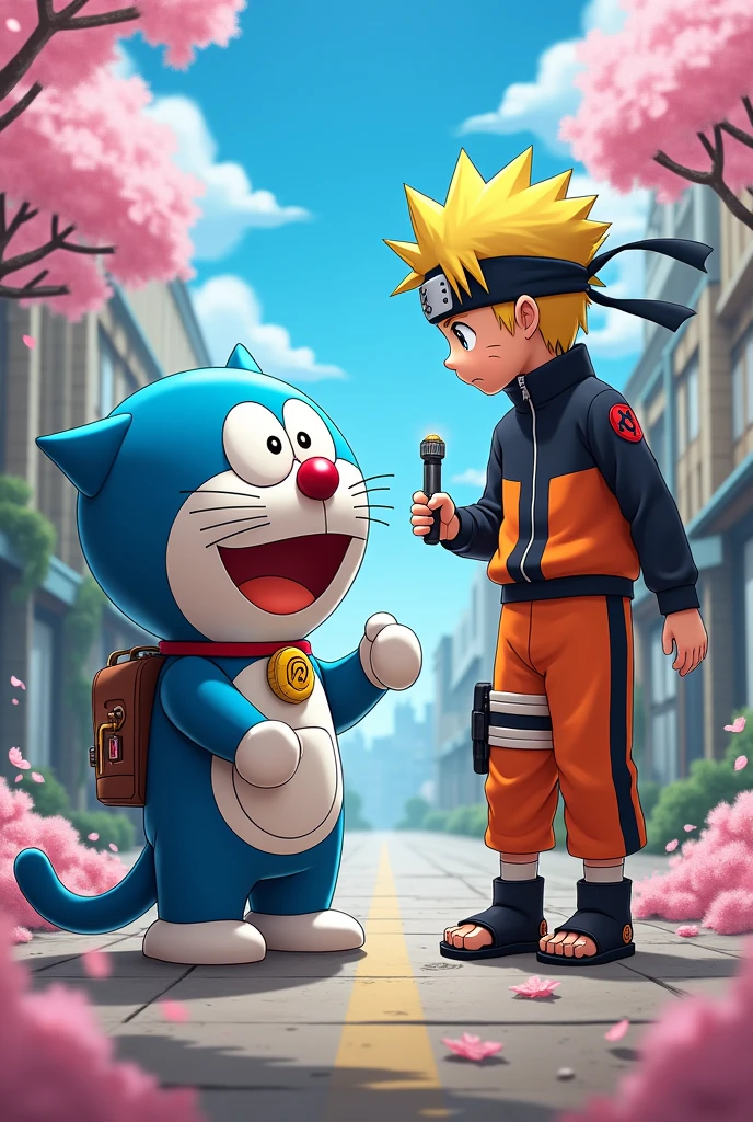 Doremon meets Naruto 