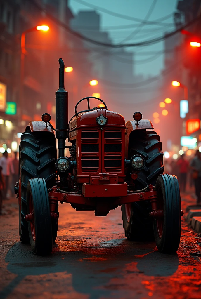 swaraj 855 tractor in delhi with red street light