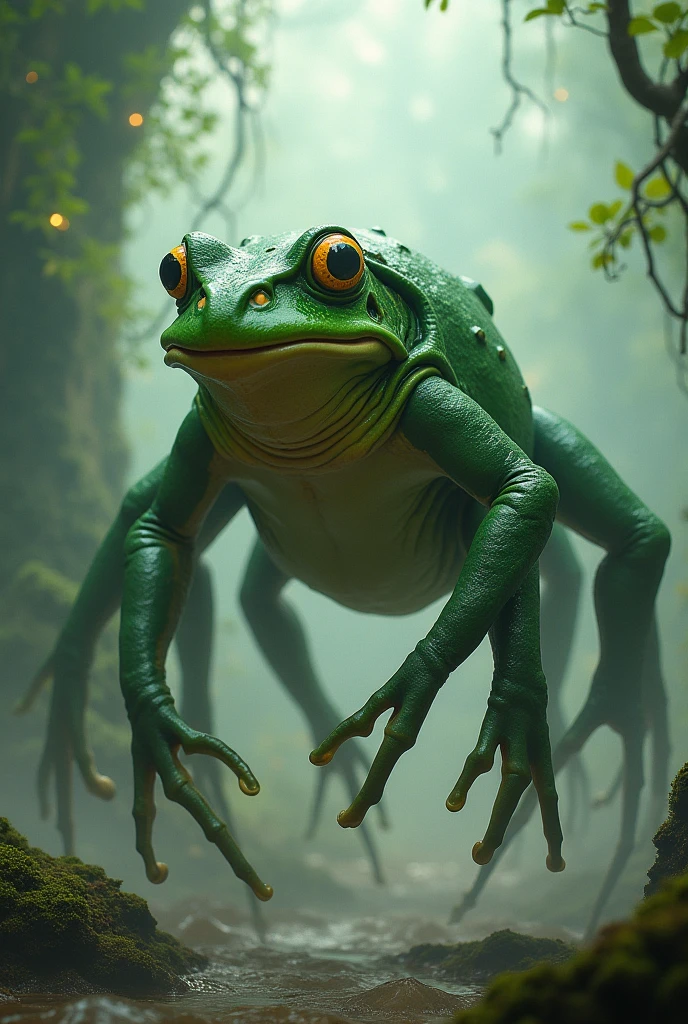 Frog that has nine leg