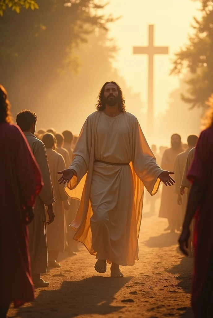Create an Instagram profile with the name reichgottes_0 and posts of images showing, that Jesus wants to spread a message about the Kingdom of God