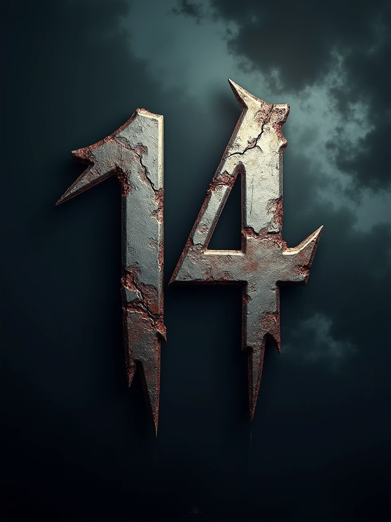 create logo "Friday The 14th" 3d logo with beautiful background