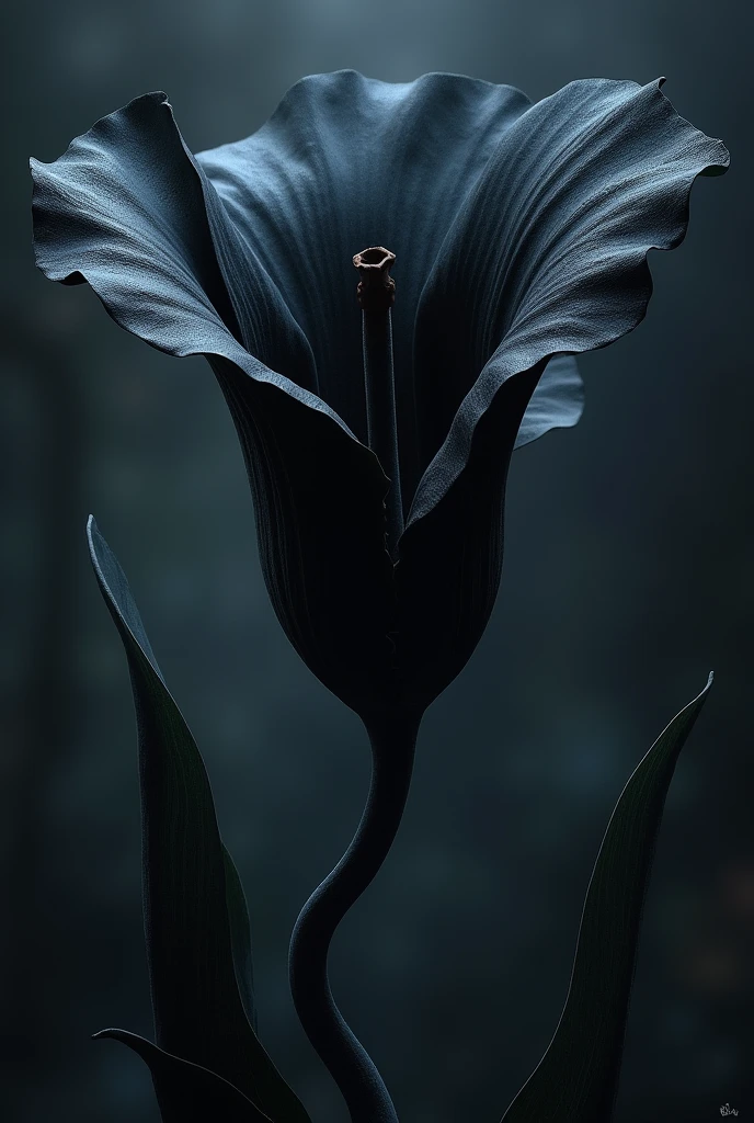 Beautiful unseen black flower 