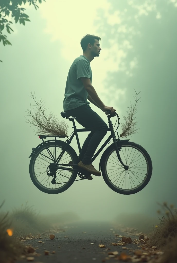 Bike holding a man life