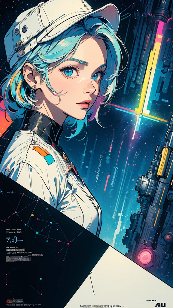 (((masterpiece, highest quality))),(((solo:1.2))),(((1girl:1.2))),32k wallpaper, very detailed, poster, vintage science fiction,(((((geometric cinematic movie poster))))), (bauhaus), shape,(((abstract))),(mid century modern),movie poster,(((((portfolio))))),(((((Close-up))))),(((((bust up))))),((((more various angle)))),(((highlight))),Vast landscape,((((heterochromia)))),(((complete. detailed face))),(((Extremely talented))),(((most complecated machine))),Colorful color scheme