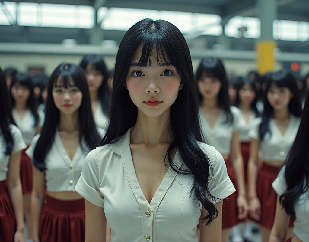 (((((Japanese Clone-girls=Myself))))), (((Super Best masterpiece Clone-girls Raw Photography Art))), (((16K, Highest quality, Ultra-high resolution, RAW Photos))), (((It&#39;s so unrealistic., With unparalleled depiction, With an unfathomable sight, An unprecedented and shocking worldview, Clone-girls: In a world of mass reproduction, Ultra-realistic))), (((Japanese Girls, Yokoyama-Yui, 18yo, Small face, Thick black hair, long hair, Dark Eyes, Mature face, Cute Smile, Smiling face, A gentle gaze, (((Very pleasant look)))))), (((Very beautiful detailed girls, Accurate body structure, Accurate body movements, Very detailed body, (((Super big breasts, Large bulge of ample breasts)))))), (((High school girl&#39;s summer uniform, Short sleeve, mini skirt, hour々I can see your pants, Cleavage Emphasis, Emphasise the fullness of your breasts))), ((((((((Very detailed, Myself cloning, Depiction of splitting oneself, 1Myself girl→1,000,000,000,000,000,000,000,000,000,000Myself cloning girls)))))))), (((((((Myself clone-girlsから, Myself keeps multiplying, (Very detailed and intricate, To the exact, Flawless, (((In the same female body,With the same face, With the same hairstyle, In the same clothes, At the same height, 同じSuper big breastsである))), In a detailed depiction), 1,000,000,000,000,000,000,000,000,000,000 people))))))), (((((Myself girls only))))), (((((1,000,000,000,000,000,000,000,000,000,000Myself girls))))), (Very detailed, On the platform of a certain station in Japan, A crowd of Myselfs waiting for a train, Depicting yourself moving and standing, View from the train side), Where the wind blows, A super crowded scene, (Very detailed depiction, Clear and accurate perspective depiction, Ultra-wide field of view, wide view, Focus on the average value of the image)