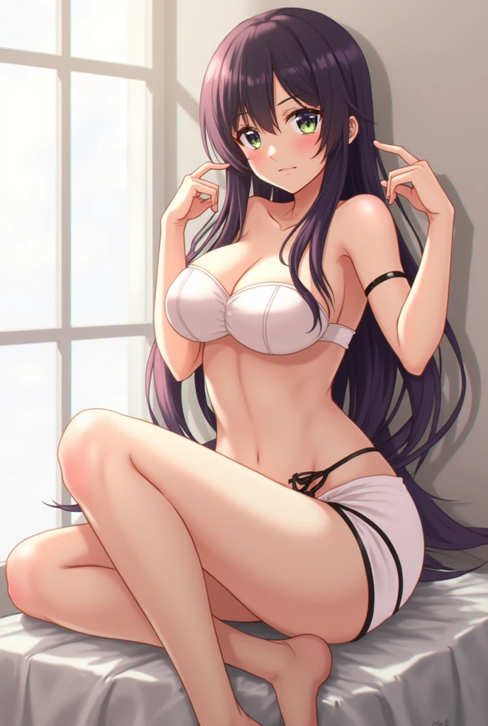 Japanese anime style,Girl,Garter stockings,genitals,Sexual organs,exposed