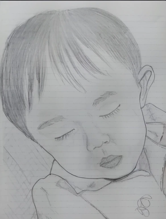 Realistic color photography style、Smiling emphasizes nasolabial folds. Make the chin a little thinner and accentuate the nasolabial folds.、moreカラー写真っぽくしたい..............。 , Xu々To、Clearly visible、鼻から口Toかけての深いほうれい線を強調します、Generate left and right dimples、Show me your beautiful smile.。Make your eyes look cute with double eyelids.Please make it live action.。more、more、more、Tired from playing、Cute three-year-old sleeping in the passenger seat of a car、Create beautiful images.。