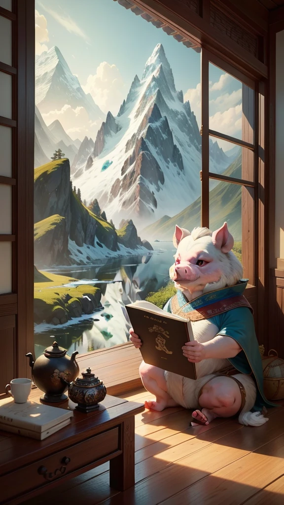 Chinese Myths and Stories,Inspired by《Classic of Mountains and Seas》,Pigsy,Image of pig,