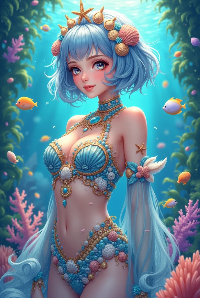 diamond heart, vibrant and captivating, sparkling in the blue ocean, beautiful and luminous (best quality, highres:1.2), ultra-detailed, realistic:1.37, with vivid colors, sharp focus, and exquisite lighting