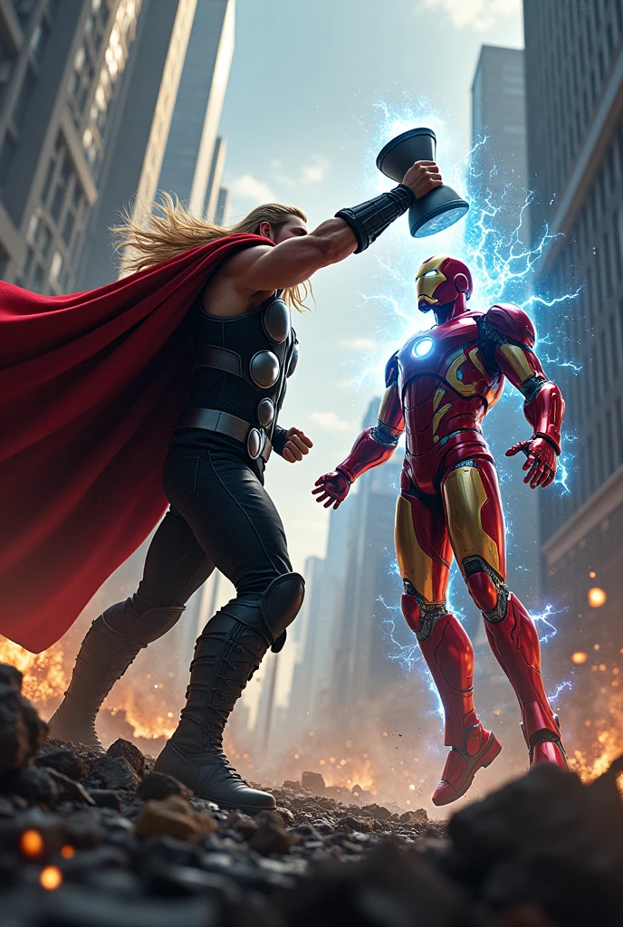 Thor hammer and kill iron man
