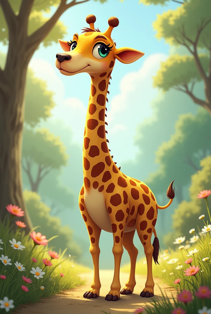 giraffe dog