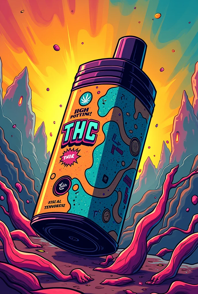THC VAPES mit 80% THC CONTENT Comic-like