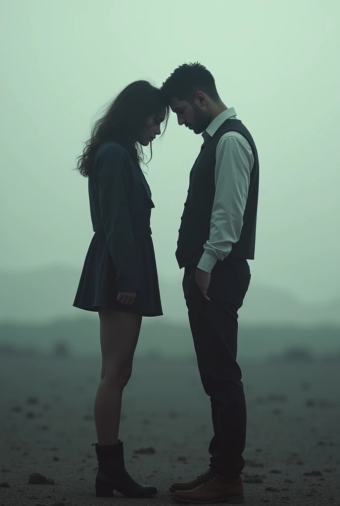 couple far away betrayal sadness
