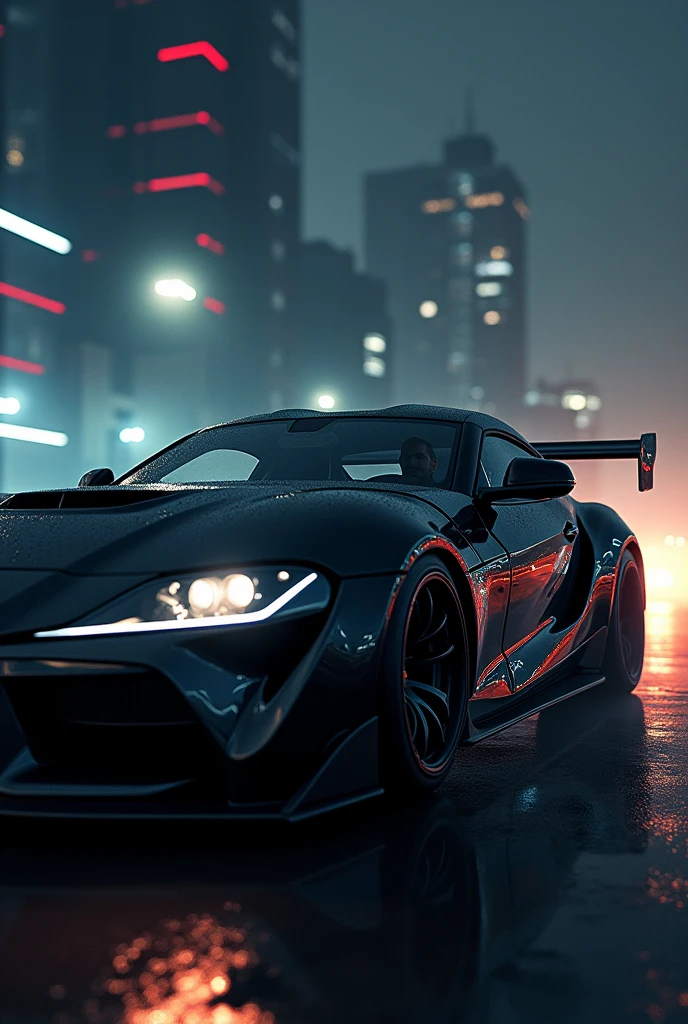 Car with a giy