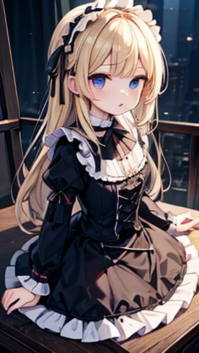 (Tabletop, Highest quality:1.2), 8k, 85mm, Official Art, Absurd, blonde, (blue eyes, ta Fashion, Sweet Ota, Gothic, dress:1.2), Idol's face, Upper Body, beautiful girl, Gardeniass, Copenhagen, Short sleeve, Grace, Sophisticated, Gardenia, Film Grain, chromatic aberration, Sharp focus, Face Light, Dynamic Lighting, Cinema Lighting,(( blush、Embarrassed look, avert your eyes、Looking down shyly:1.2))、(((Roll up your skirt、I see your white pants、Sujiman、slit)))、Large Breasts