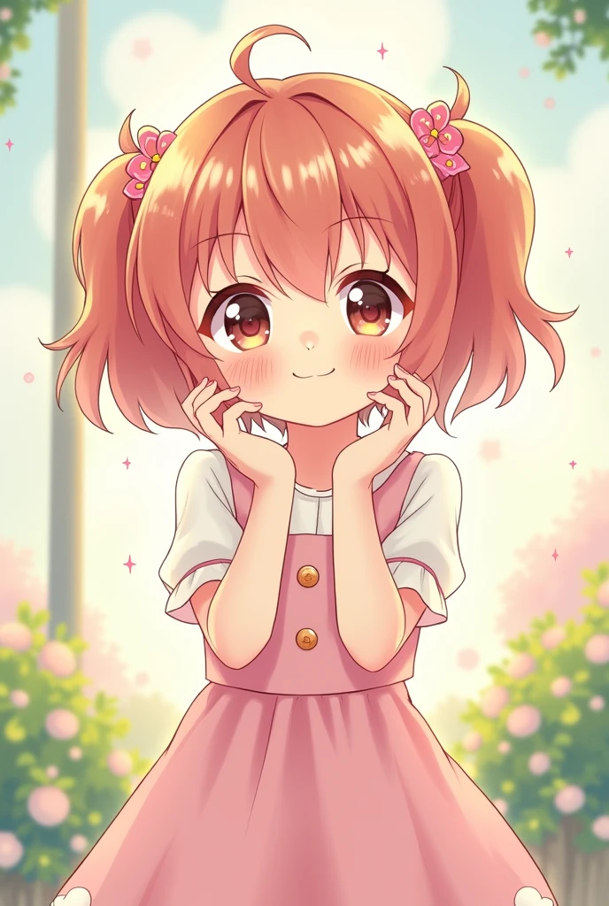 A cute anime girl