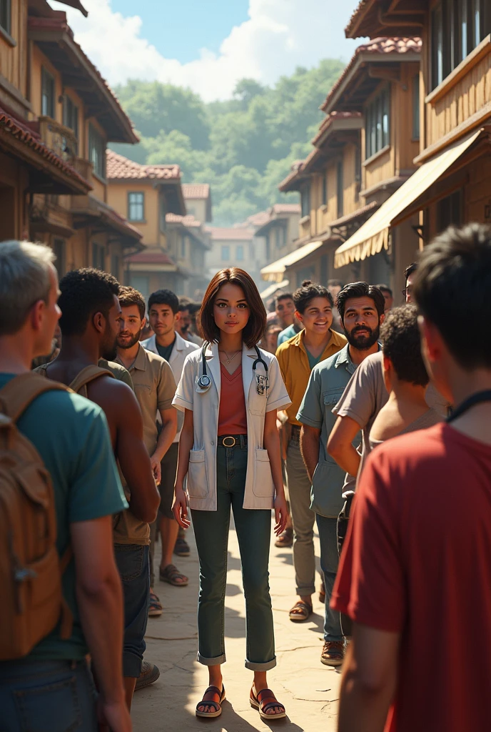  Lara and her team begin vaccinating the people of the town, and they all improve 