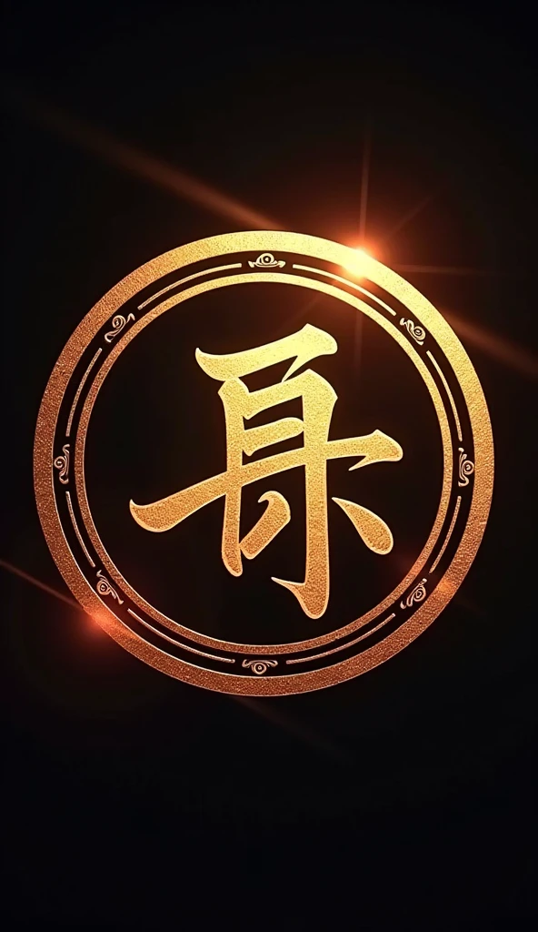 Lucky name logo circle