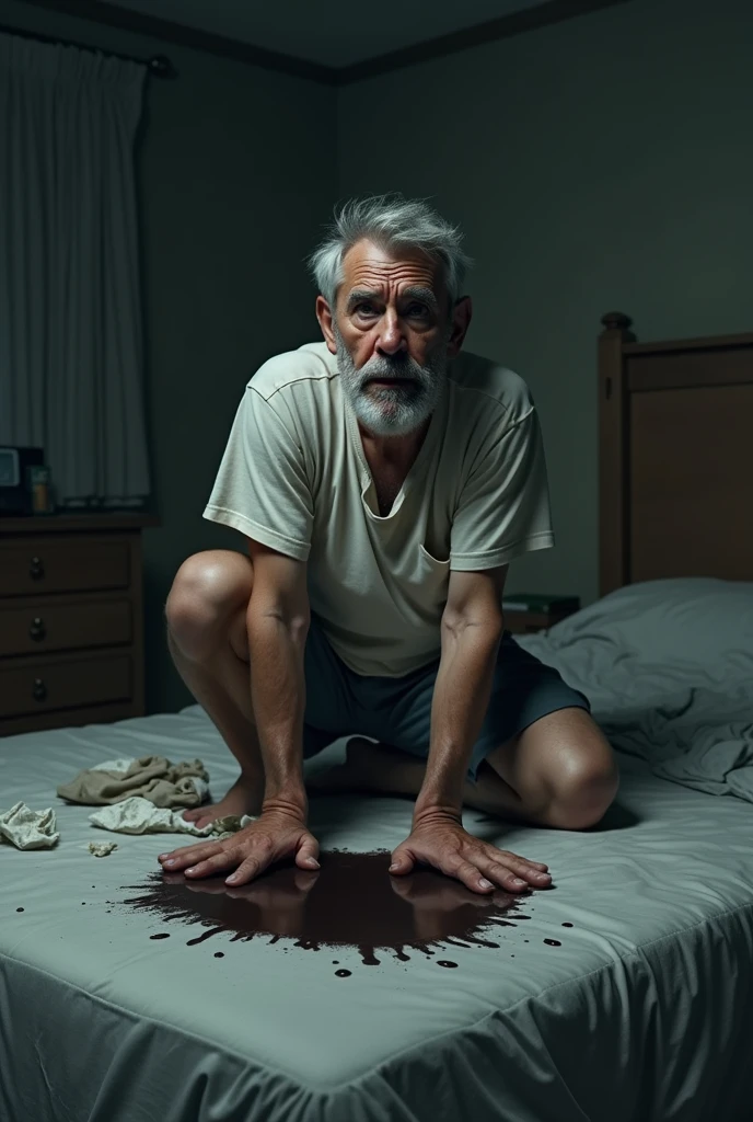 A man wet his bed