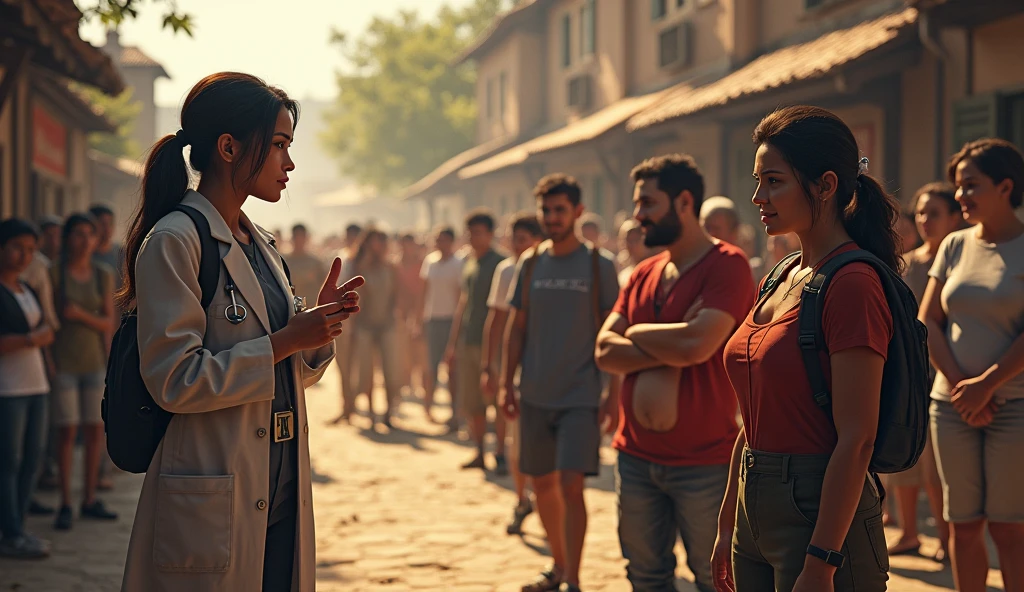 Lara and her team begin vaccinating the people of the town, and they all improve