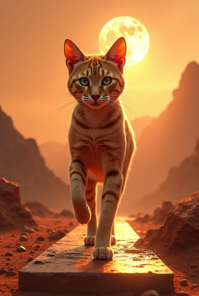 Artwork inspiration cat walk in mars
