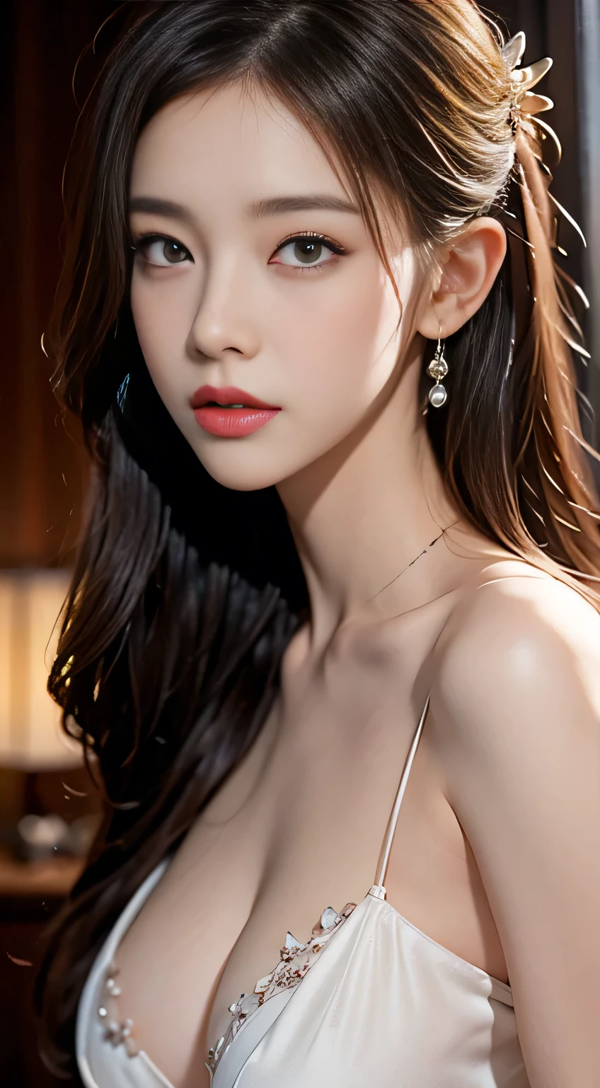 High-quality work,Realistic works,Super premium graphics,8K HD CG works,high quality graphics,High-definition and exquisite CG works,10x pixels,Ultra-fine details:1.1,Advanced technical details:1.1Realistic photo effects,Interior lighting effects:1.5,natural soft light:1.5. Light effect(Virtual light effects:1.8),ultra high resolution,shining dress,sliver long hair,silber hair,transparenthair,high detailed hair(Quality hair details:1.1)Clear eyes,Double eyelids look good,Sharp eye makeup, Create exquisite eyelash makeup, tthin eyebrows, Ultra-detailed eyes,a tall nose, lovely red lips, rosey cheeks, With delicate makeup on her face , pretty face, The face shape is perfectly proportioned,(Advanced facial details:1.1)a close up of a 4 girls ,pink hair , big booobs , shadowbringers cinematic, 4 k detail fantasy, a beautiful fantasy empress, game cg, xianxia fantasy, xianxia hero, 2. 5 d cgi anime fantasy artwork, cinematic goddess close shot, ruan jia and artgerm, wow 4 k detail fantasy, hyper-detailed fantasy character, high definition, hyper- detailed,perfect, fantastic, detailed facial and body skin texture, detailed vagina (pussy), detailed eyes . , Women's artwork,Dress full body video,Realism,Amazing Cleavage,My eyes are very bright today